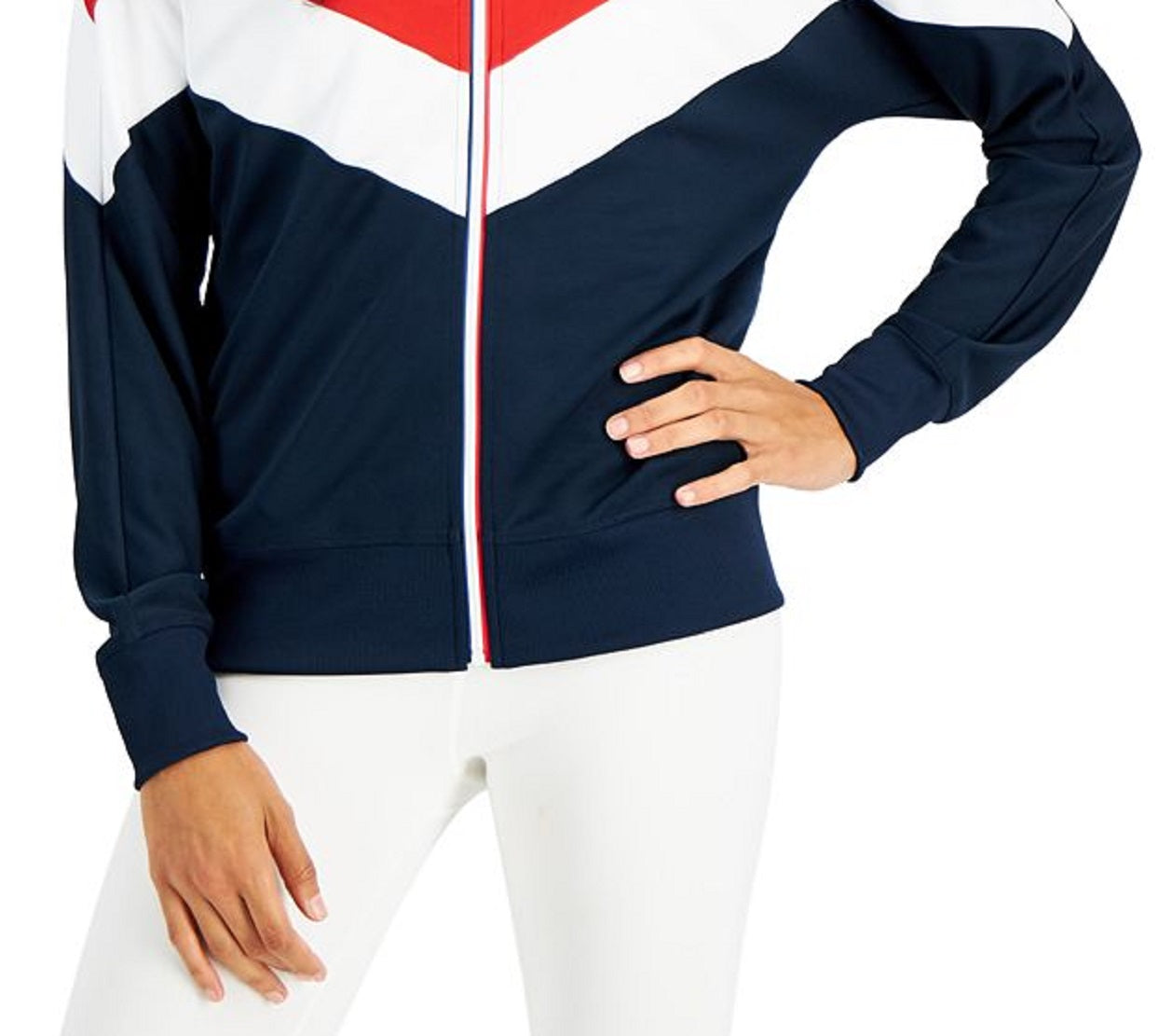 Jaqueta Colorblocked Feminina ID Ideology Azul Tamanho Grande