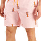 Calção de banho masculino Club Room Lobster 7 rosa tamanho médio