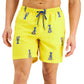 Calção de banho masculino Club Room Lobster 7 amarelo tamanho pequeno