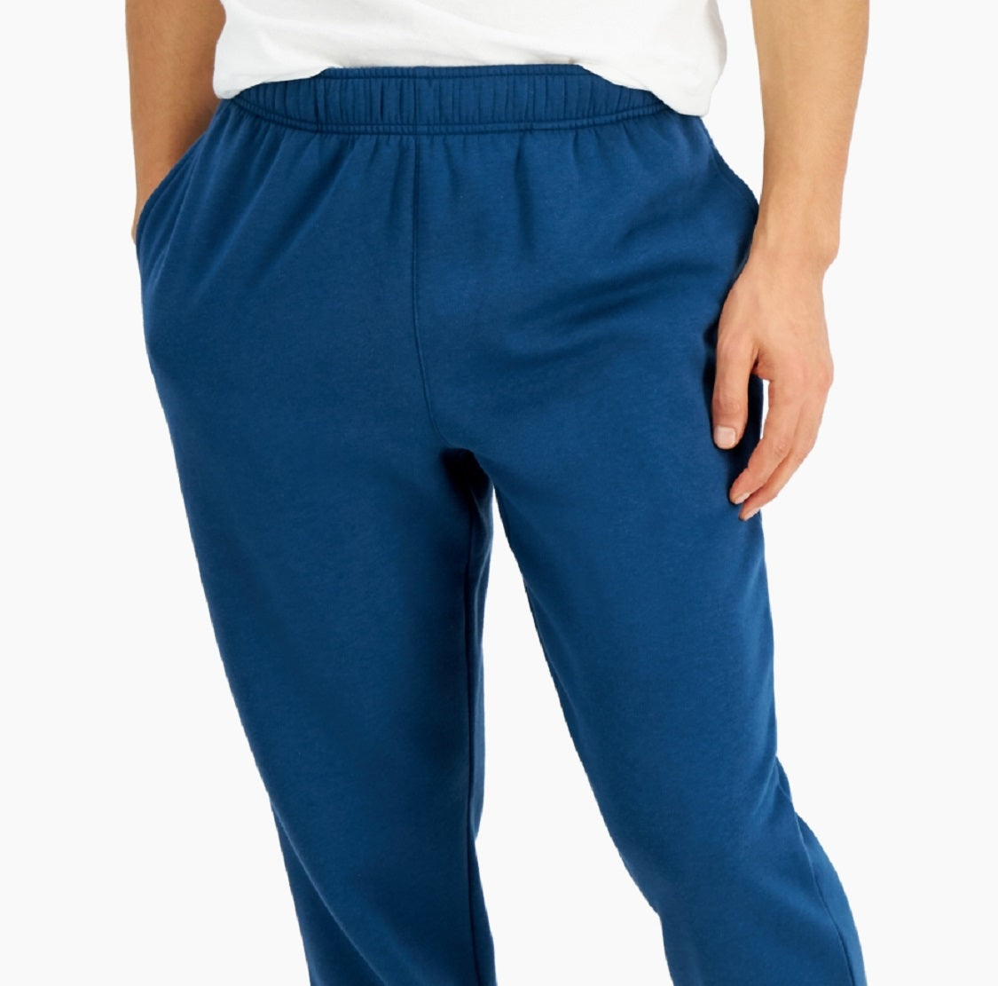 Calça de moletom masculina ID Ideology Fleece Azul Tamanho Médio