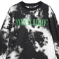Camiseta masculina WeSC Kendrick Anxiety Release Tie Dye Cotton Graphic, preta, tamanho pequeno