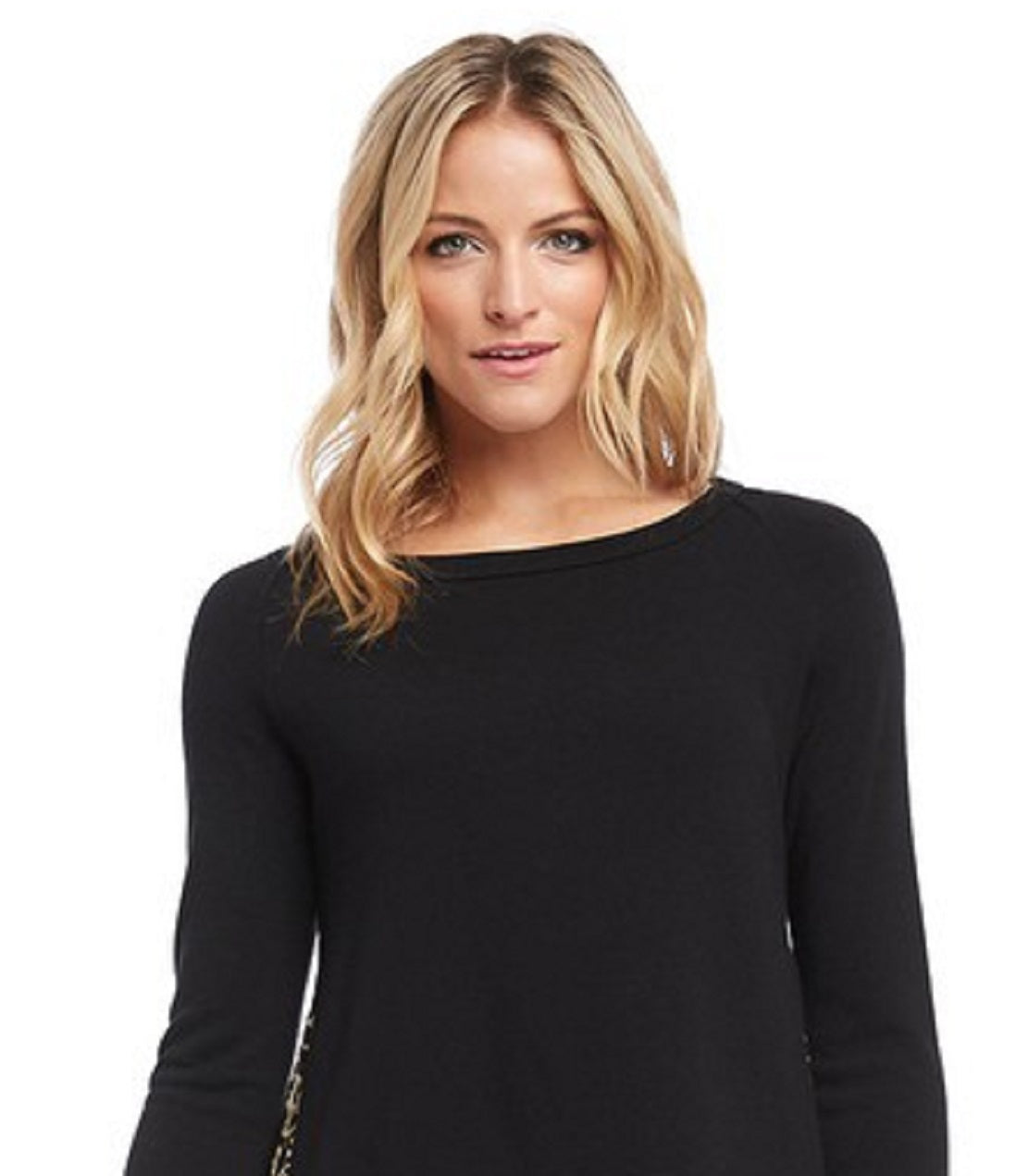 Karen Kane Suéter Feminino Leopardo Preto Tamanho Grande