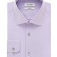 Camisa social masculina Calvin Klein Classic Fit com gola aberta e sem ferro, roxa, tamanho 15,5 x 32 x 33