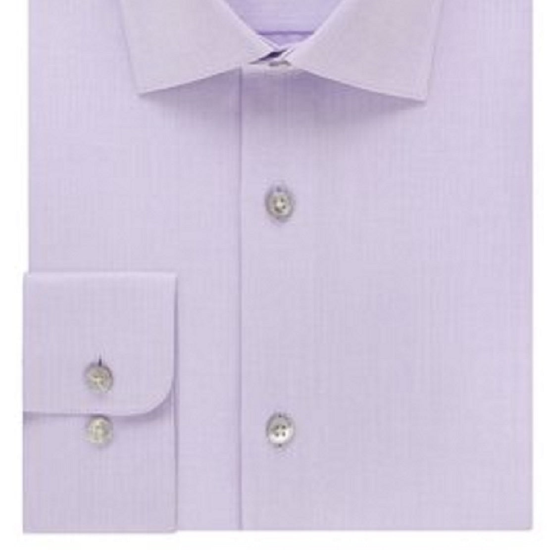 Camisa social masculina Calvin Klein Classic Fit com gola aberta e sem ferro, roxa, tamanho 15,5 x 32 x 33