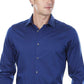 Camisa social masculina Calvin Klein Slim Fit, sem passar roupa, com gola espinha de peixe, tamanho 16,5 x 34-35