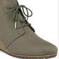 Botas femininas Dr. Scholl's Conquer, verdes, tamanho 7 M