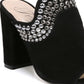 Mule Fergie Lillie Block Heel Feminino Preto Tamanho 9 M
