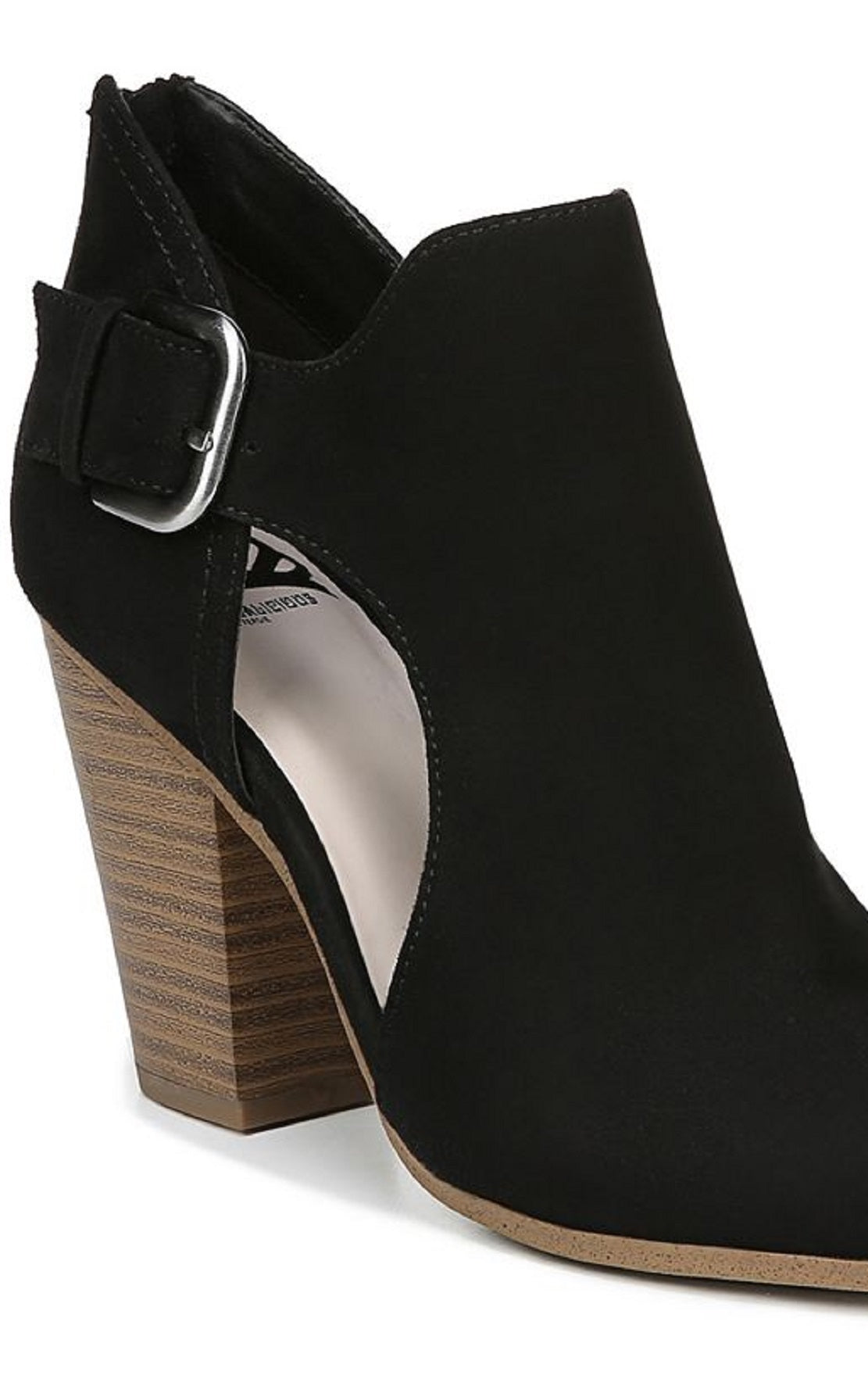 Bota feminina Fergalicious Palmer Cut Out preta tamanho 7 M