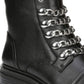 Botas femininas Sam Edelman Gili, pretas, tamanho 7 M