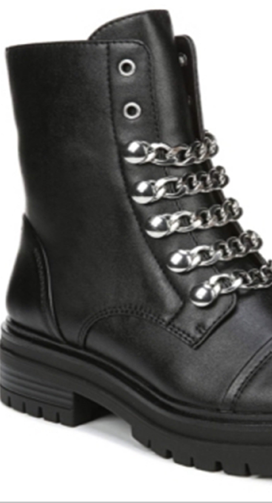 Botas femininas Sam Edelman Gili, pretas, tamanho 7 M