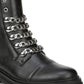 Botas femininas Sam Edelman Gili, pretas, tamanho 7 M
