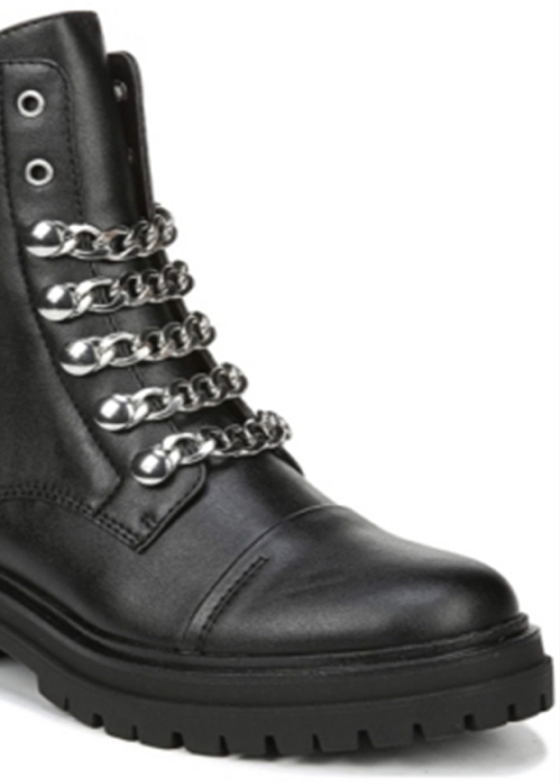 Botas femininas Sam Edelman Gili, pretas, tamanho 7 M