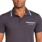 Camisa polo masculina Calvin Klein com ponta cinza tamanho extragrande