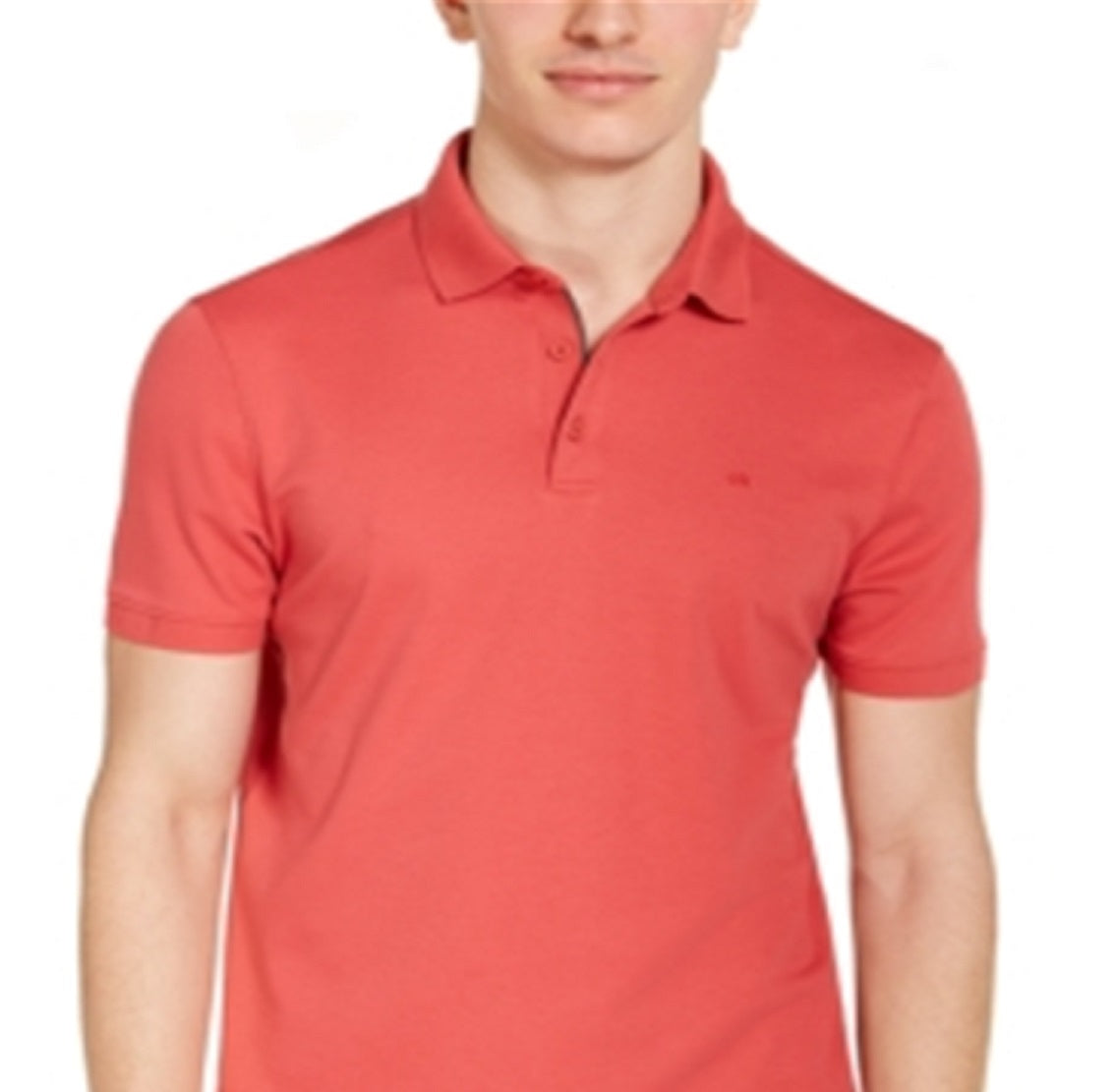 Camisa polo Calvin Klein Liquid Touch Solid Masculina Vermelha Tamanho P
