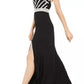 Vestido de festa infantil Blondie Nites com costas abertas e detalhes em preto, tamanho 3