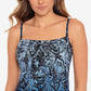 Maiô feminino Miraclesuit Jubilee com estampa Tankini, azul, tamanho 10