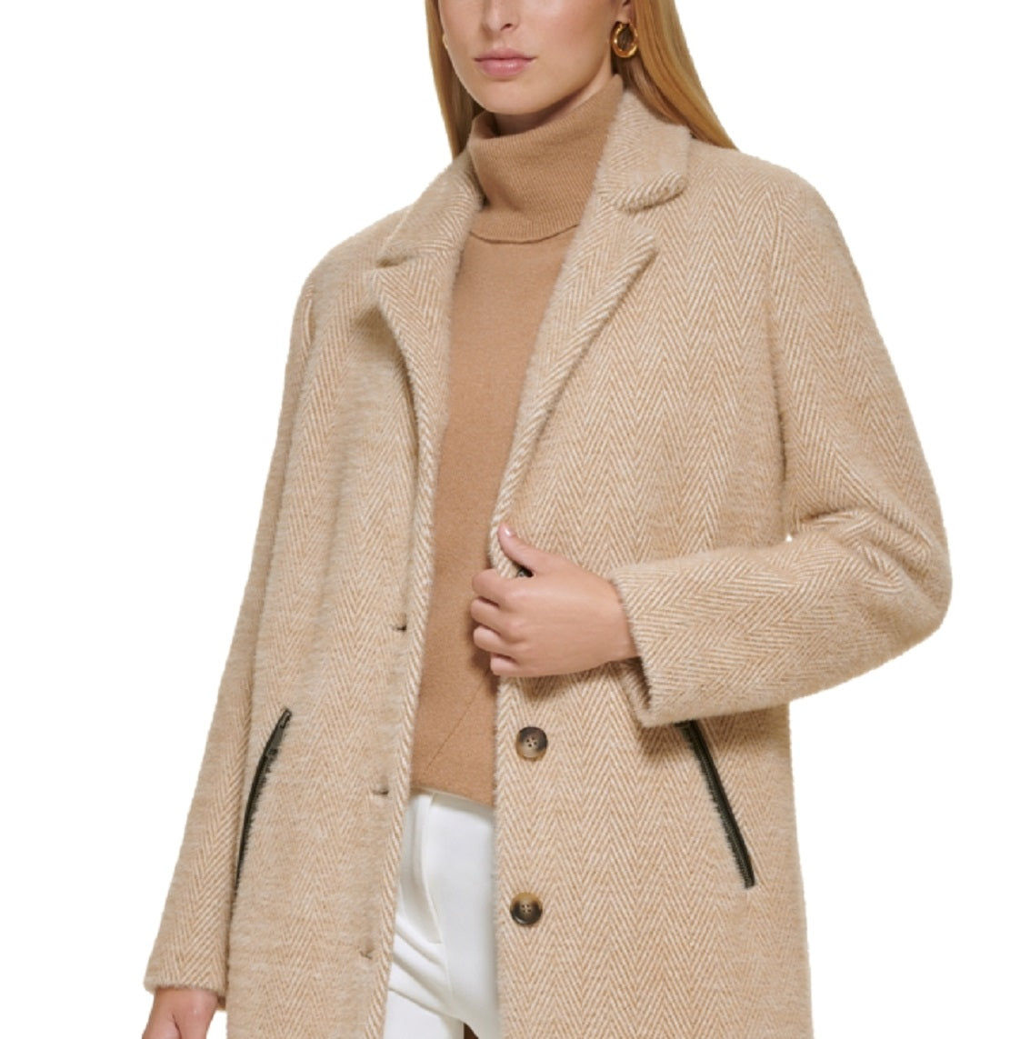 Casaco DKNY Walker Feminino Marrom Tamanho Médio