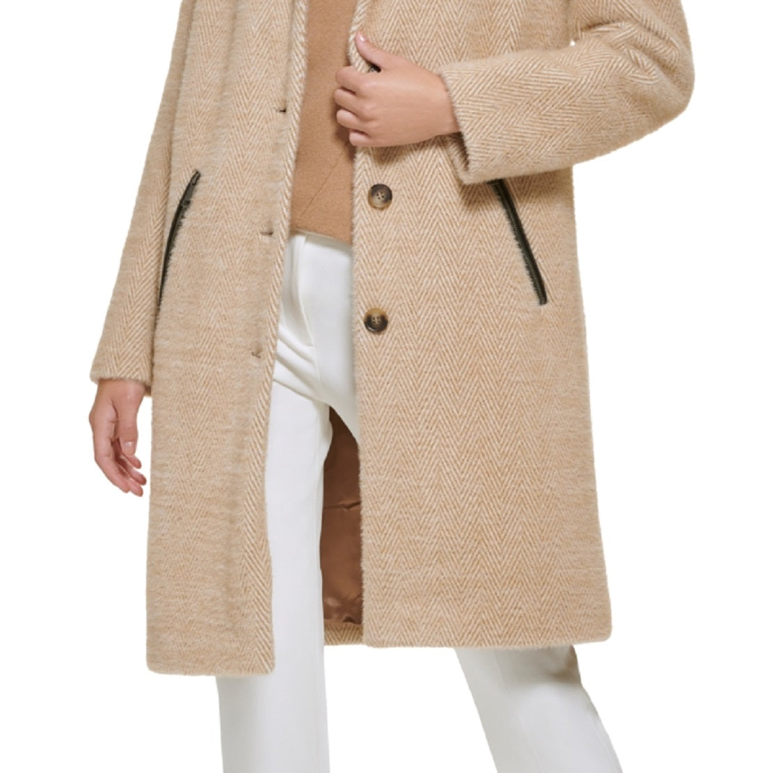 Casaco DKNY Walker Feminino Marrom Tamanho Médio