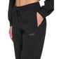 Calça jogger feminina DKNY Active Embellished Relaxed, preta, tamanho médio