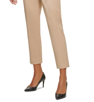 Calça DKNY Essex Mid Rise Feminina Marrom Tamanho 2 Petite