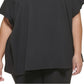 Camiseta feminina DKNY Pride Logo preta tamanho 2X