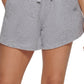 Shorts relaxados DKNY Terry Cloth feminino cinza tamanho pequeno