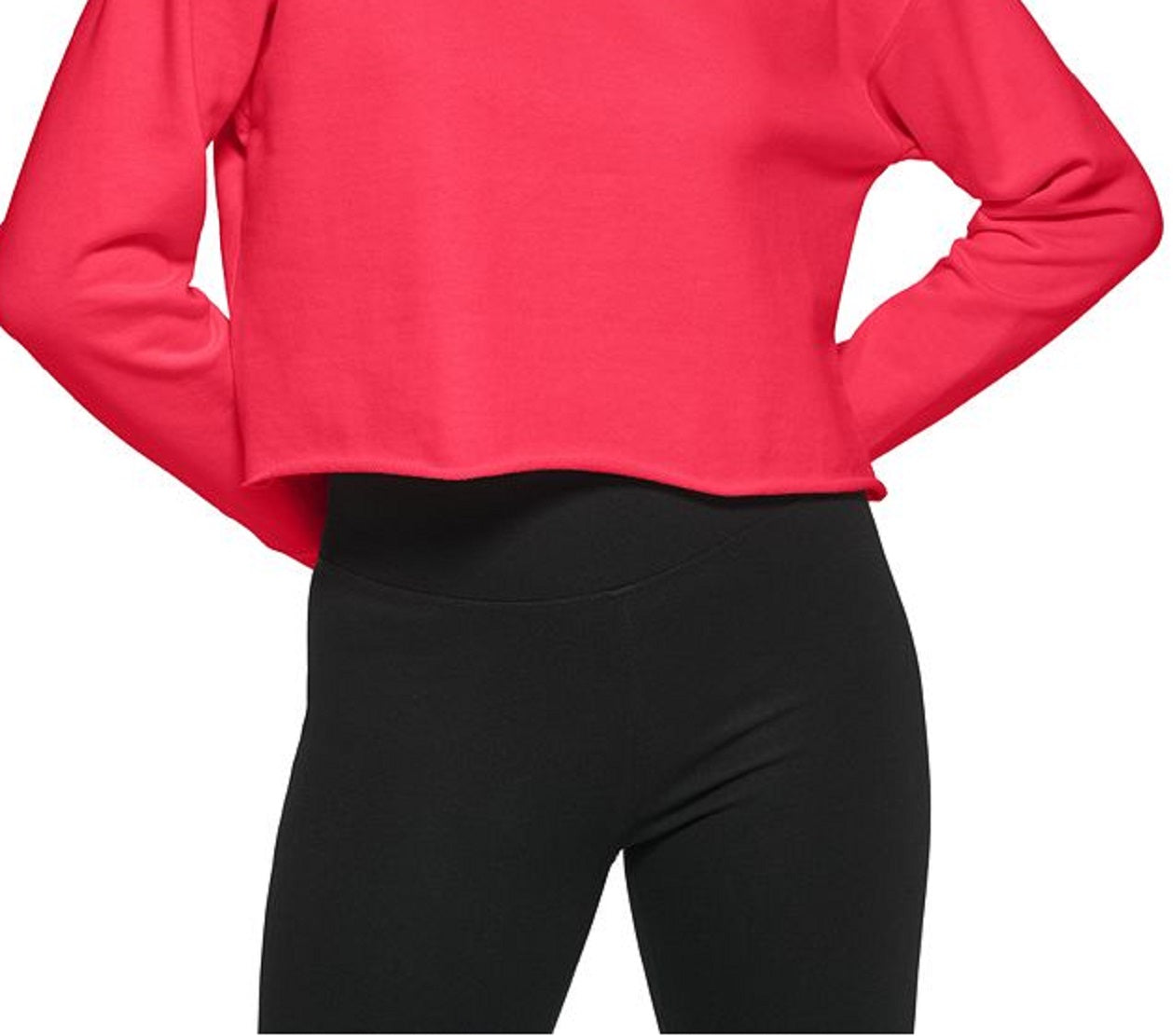 Moletom curto feminino DKNY com logotipo metálico rosa tamanho GG