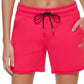 Shorts DKNY com logotipo metálico feminino rosa tamanho pequeno