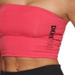 Top tubinho DKNY feminino Exploded Sport Outline Logo rosa tamanho pequeno