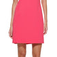 Vestido camiseta feminino DKNY com logotipo de algodão rosa tamanho X-S