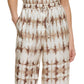 Calça cropped tie-dye feminina DKNY marrom tamanho médio