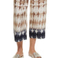 Calça cropped tie-dye feminina DKNY marrom tamanho médio