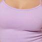 Sutiã esportivo de baixo impacto com tiras caneladas DKNY feminino, roxo, tamanho grande