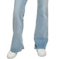 Calça jeans feminina DKNY Boerum de cintura alta, tamanho 27, azul