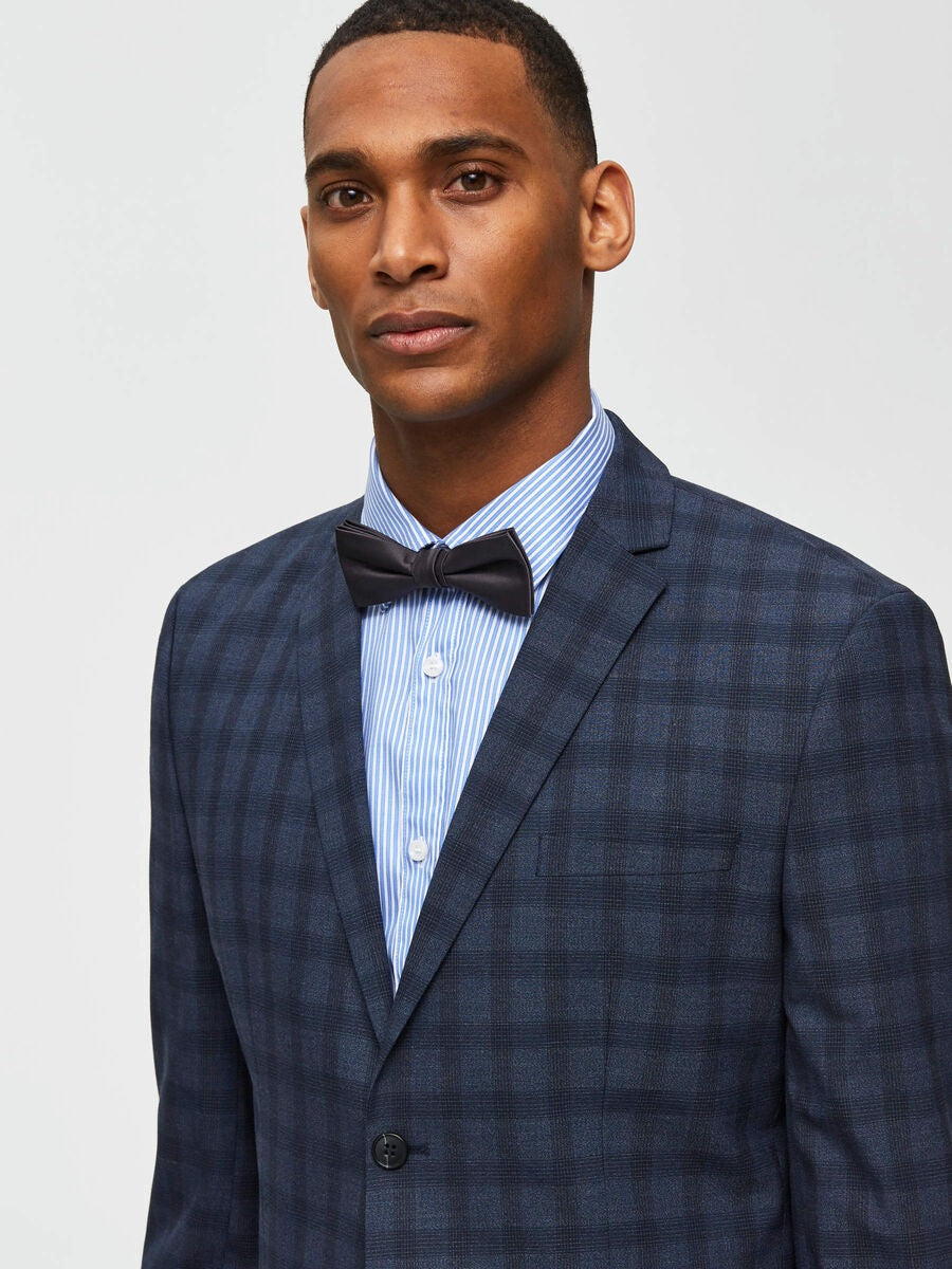 Gravata borboleta unissex Calvin Klein pré-amarrada preta tamanho regular