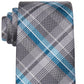 Gravata xadrez Michael Kors Classic Pop Color Masculina Azul Tamanho Regular