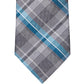 Gravata xadrez Michael Kors Classic Pop Color Masculina Azul Tamanho Regular