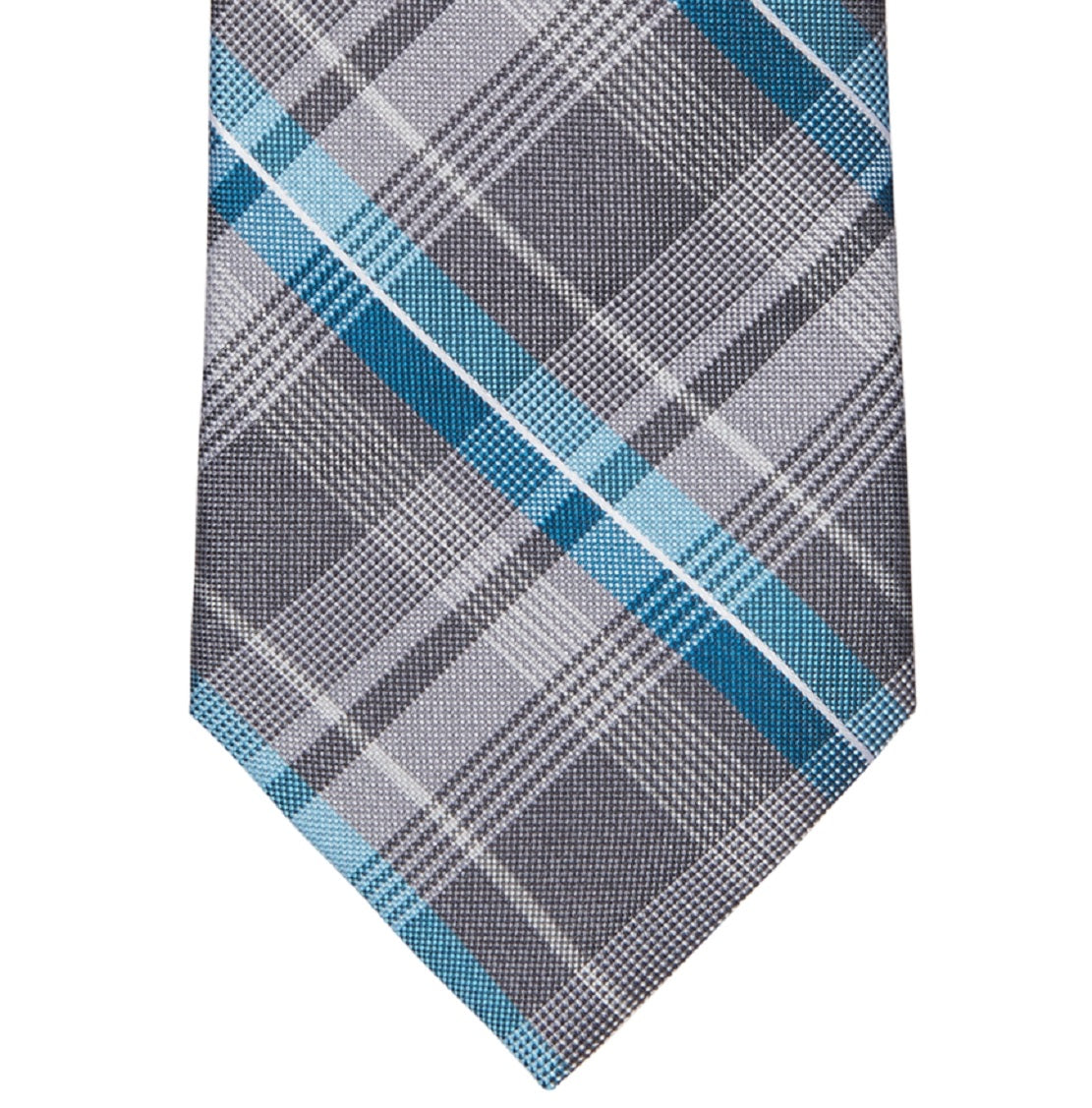 Gravata xadrez Michael Kors Classic Pop Color Masculina Azul Tamanho Regular