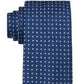 Gravata quadrada simples masculina Michael Kors, azul, tamanho regular