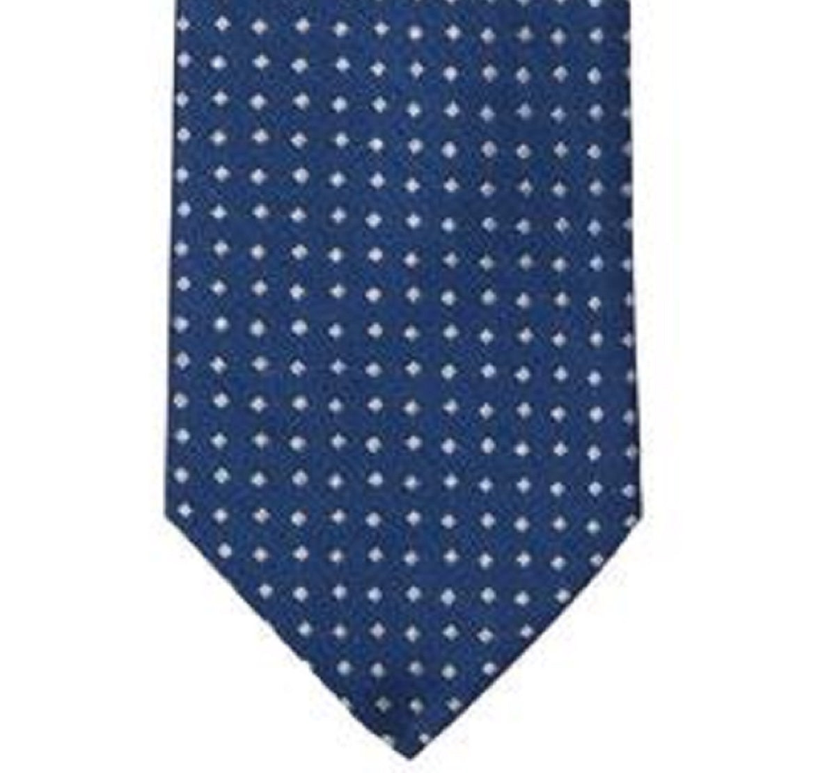 Gravata quadrada simples masculina Michael Kors, azul, tamanho regular