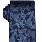 Gravata botânica clássica tonal masculina Michael Kors, azul, tamanho regular