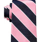 Gravata listrada Tommy Hilfiger Classic Texturizada Masculina Rosa Tamanho Regular