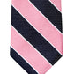 Gravata listrada Tommy Hilfiger Classic Texturizada Masculina Rosa Tamanho Regular