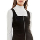 Conjunto de blusa e vestido Planet Gold Junior com gola falsa, preto, tamanho extragrande