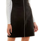 Conjunto de blusa e vestido Planet Gold Junior com gola falsa, preto, tamanho extragrande