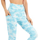 ID Ideology Leggings de compressão ativas femininas 7/8, azul, tamanho extrapequeno