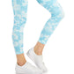 ID Ideology Leggings de compressão ativas femininas 7/8, azul, tamanho extrapequeno