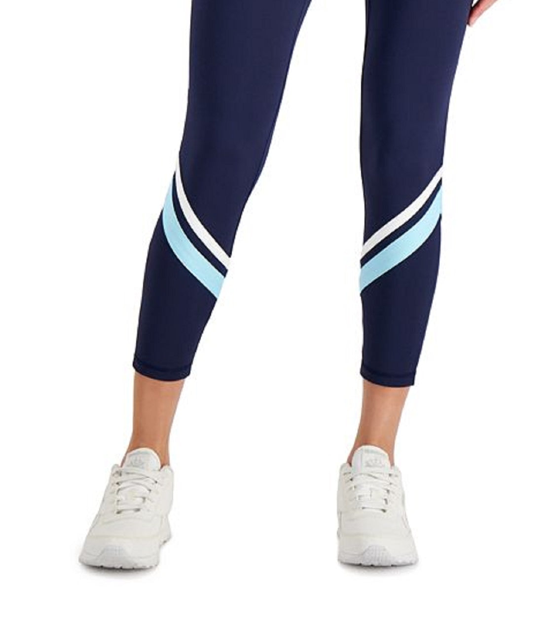 ID Ideology Leggings de compressão femininas com blocos de cores e bolso lateral 7/8, tamanho X-S