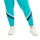 Legging feminina listrada ID Ideology com bolso lateral 7/8, verde, tamanho 2X