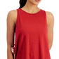 Conjunto de moletom feminino ID Ideology Essentials, regata vermelha, tamanho pequeno